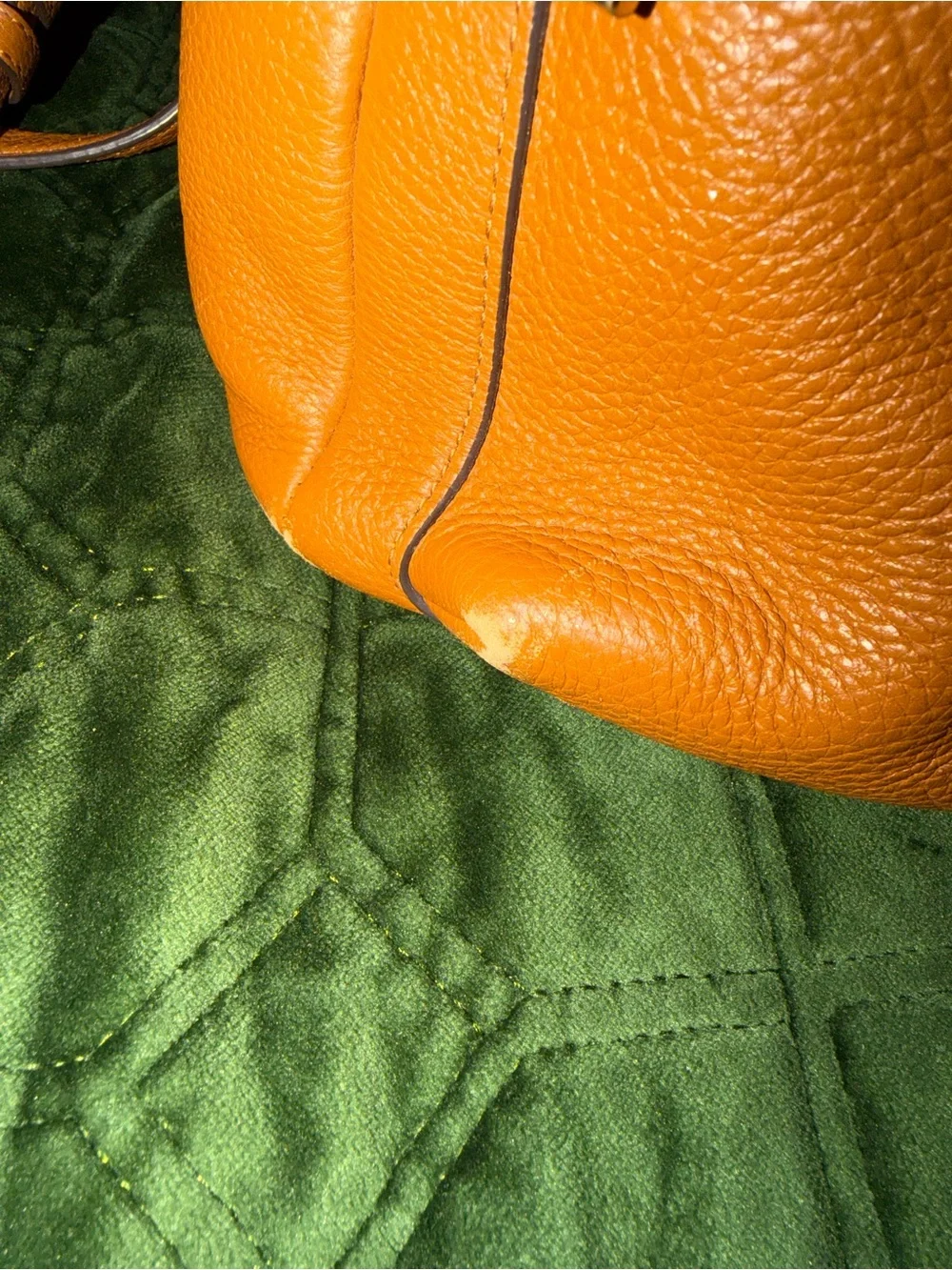 kate spade tan pebbled leather backpack